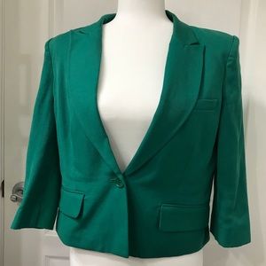 NEW BCBGMaxAzria Sz M Green Jacket Blazer